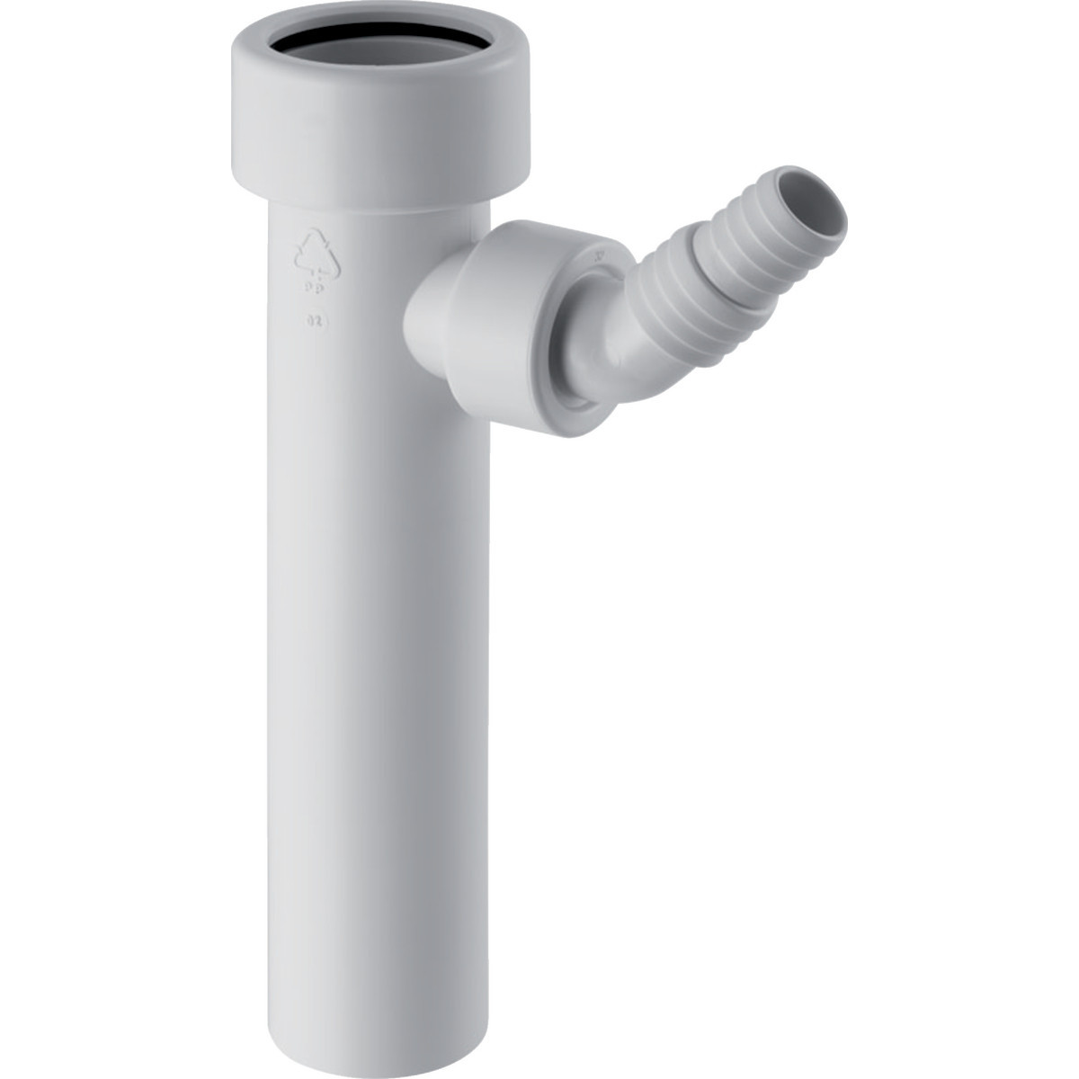 Geberit Toestelaansluiting Aansluitstuk met haakse slangaansluiting: D40MMG1" alpien wit