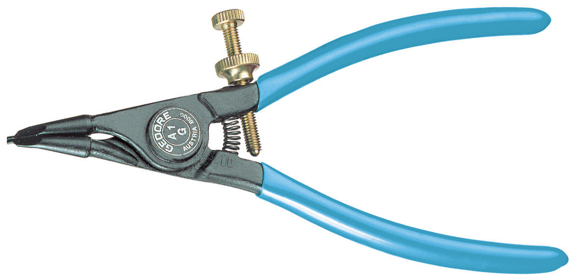 Gedore 8000 A 0G - A 2G 8000 A 1G tang voor buitenspannende borgringen, gebogen, 4-9 MM