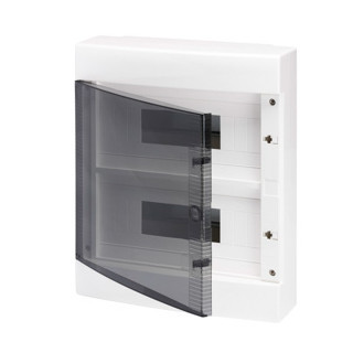 Gewiss 40 CD-serie Kunststof Opbouwkast met din rail - met transparante deur -wanden glad