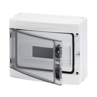 Gewiss 40 CD-serie Kunststof Opbouwkast met din rail en klemblokjes- met transparant deur