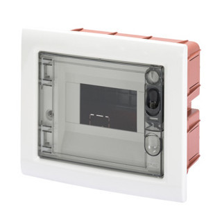 Gewiss 40 CDI-serie Inbouwkast Met transparante deur met rookglas 6 module ip40