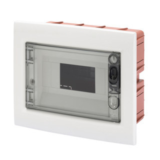 Gewiss 40 CDI-serie Inbouwkast Met transparante deur met rookglas met uittrekbaar frame -