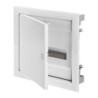 Gewiss 40 CDI-serie Inbouwkast Voor metselwerkmuren 1x12 module - met blanco deur en metal
