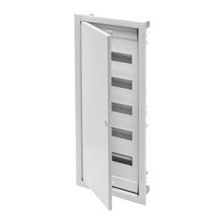 Gewiss 40 CDI-serie Inbouwkast Voor metselwerkmuren 5x12 module - met blanco deur en metal