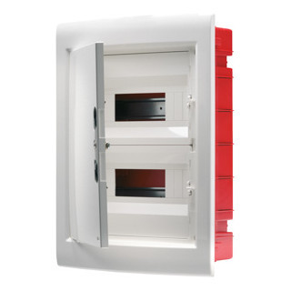 Gewiss 40 CDI-serie Verdeelkast - paneel met venster en uittrekbaar frame - blanco deur -