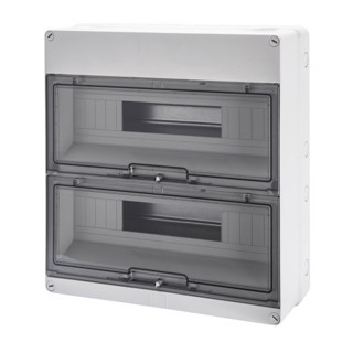 Gewiss 40 CD-serie Kunststof Opbouwkast met din rail - met transparant deurtje - wanden M