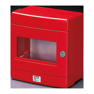Gewiss 42 RV-serie Waterdichte Kast rood (voor noodsysteem) 180x180x100 ip55 met gegalvan