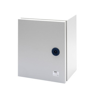 Gewiss 46-serie Metalen Kast met dichte grijze deur voorzien van slot - BXHXD 250x300x