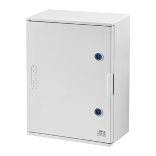 Gewiss 46-serie Polyester Kast met dichte grijze deur voorzien van slot - BXHXD 405x65