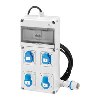 Gewiss 68 Q-DIN-serie Q-Din 10 acs - mobiel-draagbaar - met kabel en stekker - 2 2p+a 16 A I