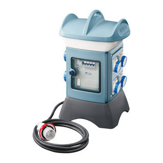 Gewiss 68 ACS-serie QMC16T Acs-bedraad-met kabel en stekker-4x2p+a 16a iec 309 + 1x3p+a 16