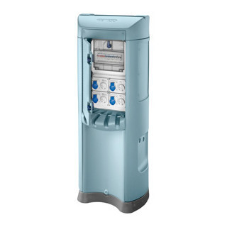 Gewiss 68 Q-MC QMC200B - bedraad - dubbelzijdige take-off - 4 contactdoos 2p+a 16a -