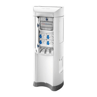 Gewiss 68 Q-MC QMC200B - bedraad - dubbelzijdige take-off - 6 contactdoos 2p+a 16a -