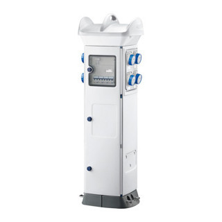 Gewiss 68 Q-MC QMC63C - bedraad - voor camping - dubbelzijdige take-off - 4 contactdo