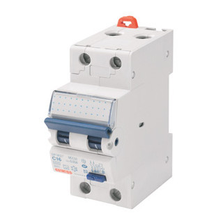 Gewiss 90-serie aardlekschakelaars Aardlekautomaat 2P C-kar 6a 30ma type-A 4,5ka 2 module - serie MDC45