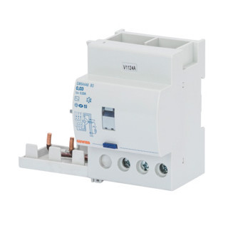 Gewiss 90-serie aardlekschakelaars Add-On aardlek element 3P 63a 30ma type a[ir] pulsbestendig 3,5 module