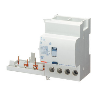 Gewiss 90-serie aardlekschakelaars Add-On aardlek element 4P 25a 300ma type A direct 3,5 module