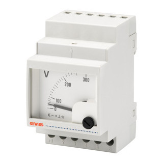 Gewiss 90 AM-serie Analoge Voltmeter met directe verbinding - 0/500 V - 3 module