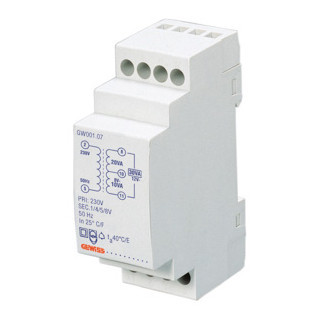 Gewiss 90 AM-serie Beltransformator - 15 va 230/4+8=12 V - 2 module