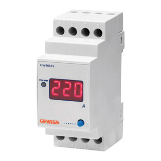 Gewiss 90 AM-serie Digitale Ampèremeter voor verbinding met stroomtransformator - 5/999 A