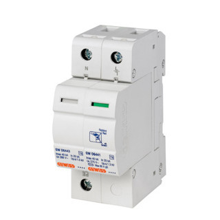 Gewiss 90 AM-serie LST - overspanningsbeveiliging - 1P+N 20ka - type 2 - 2 module