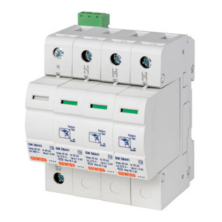 Gewiss 90 AM-serie LST - overspanningsbeveiliging - 3P+N 40ka - type 2 - 4 module