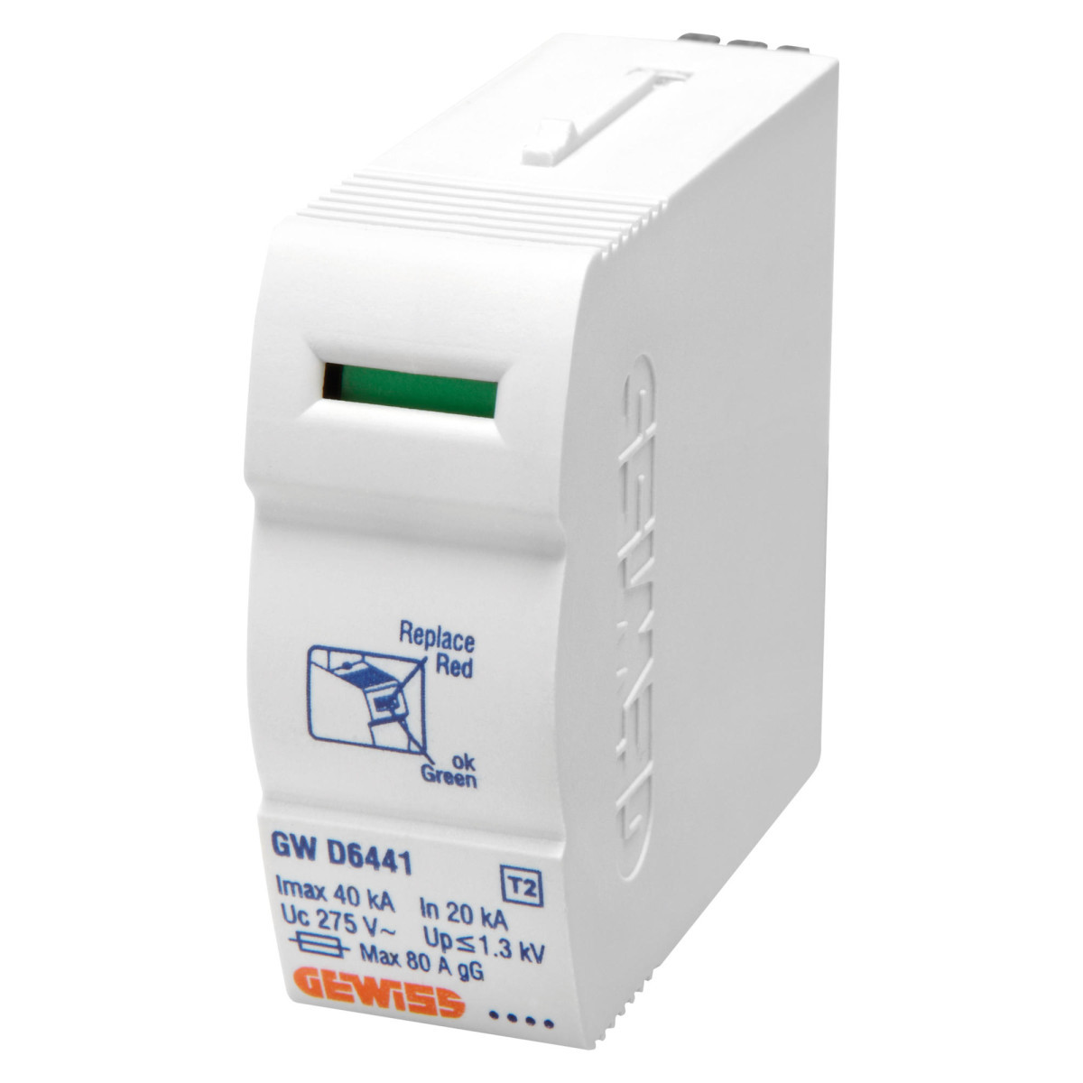 Gewiss 90 AM-serie LST - uitneembaar reservepatroon 12,5ka T1+2