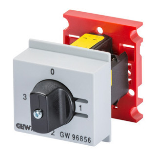 Gewiss 90 AM-serie Schakelaar Ampèremeter - 4 standen 16 A 690 V - 3 module