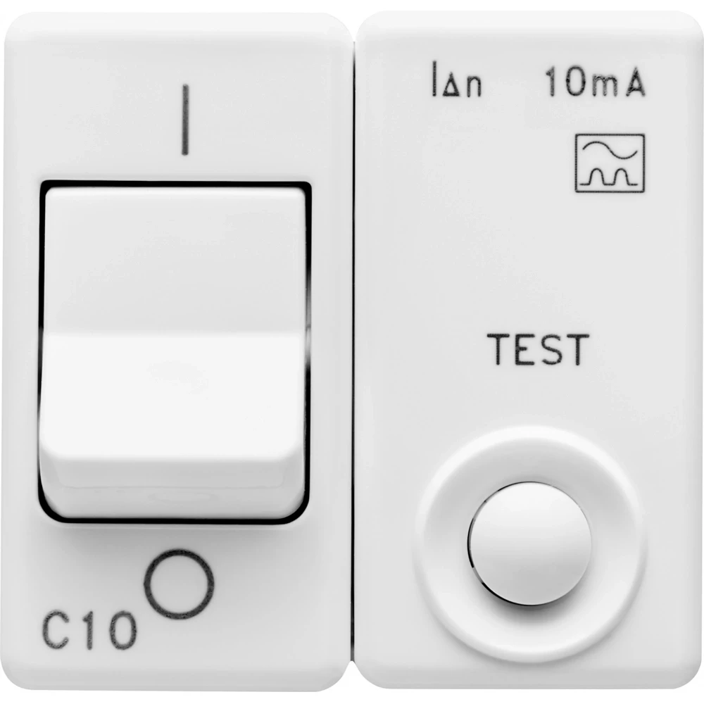 Gewiss 90 AM-serie Compacte Aardlekautomaat - 230 vac - klasse A - 1P+N 10 A 3 ka 10 ma C