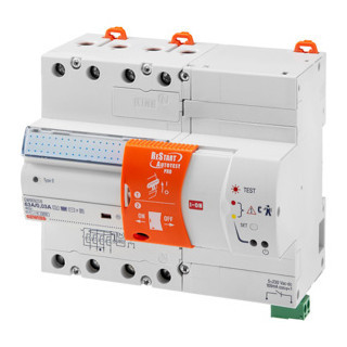 Gewiss 90 ReStart-serie Restart Met autotest pro - gecombineerd met aardlekschakelaars - 4-pol