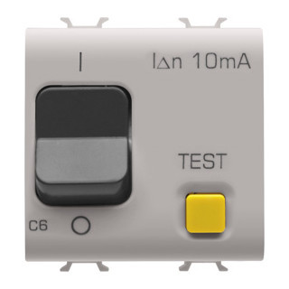 Gewiss CHORUSMART - Huishoudelijke serie Chorusmart Aardlekautomaat 1P+N C6 10ma ac 3ka be
