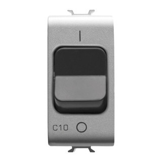 Gewiss CHORUSMART - Huishoudelijke serie Chorusmart Installatieautomaat C-kar 1P 10a 230 vac 1 module titanium