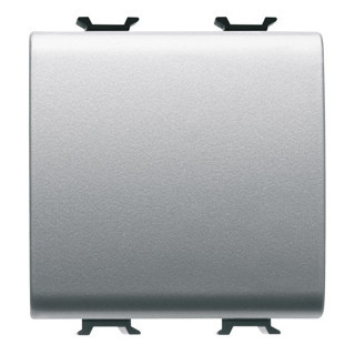 Gewiss CHORUSMART Drukknop 1P 250 vac - no 16 A - neutraal - 2 module - titanium - choru