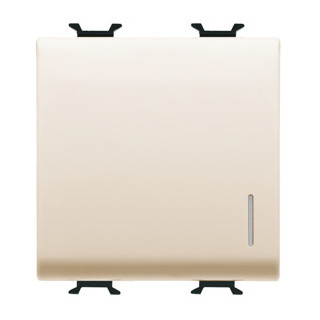 Gewiss CHORUSMART Tweewegschakelaar 1P 250 vac - 16 ax verlicht - met afscherming - 2 mo