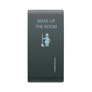 Gewiss CHORUSMART Uitwisselbare Drukknop - met afscherming - mur - 1 module - satijn zwa