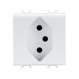 Gewiss CHORUSMART - Huishoudelijke serie Zwitserse Standaard wandcontactdoos - 250 vac - 2p+a 10 A - type 13 -