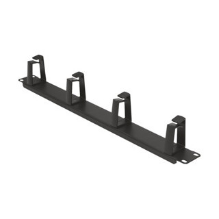Gewiss DATA CENTER-serie 19" Kabelbeheerpaneel - met 4 ringen - 1u - zwart