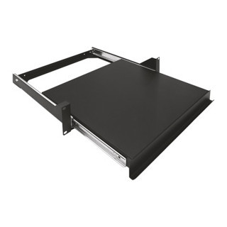 Gewiss DATA CENTER-serie 19" Schuifplank - diepte 410MM - 2u - zwart