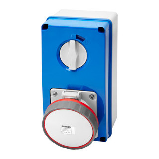 Gewiss IB-serie Verticaal Bevestigde vergrendelde contactdoos - met bodem - zonder zek