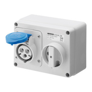 Gewiss IB-serie Vaste Vergrendelde horizontale wandcontactdoos - met bodem - zonder ze