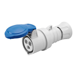 Gewiss IEC 309 HP-serie Cee Koppelcontactstop 2p+a 16a 200/250V 50/60HZ - blauw - 6H - contras