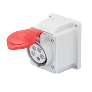 Gewiss IEC 309 HP-serie Cee Wandcontactdoos 3p+n+a 32a 380/415V 50/60HZ - opbouw 10° - ip44 -