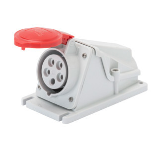 Gewiss IEC 309 HP-serie Cee Wandcontactdoos 3p+n+a 16a 380/415V 50/60HZ - rood - 6H - ip44 opb