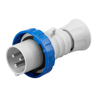 Gewiss IEC 309 HP-serie Cee Contactstop 2p+a 16a 200/250V 50/60HZ - blauw - 6H - stekker recht