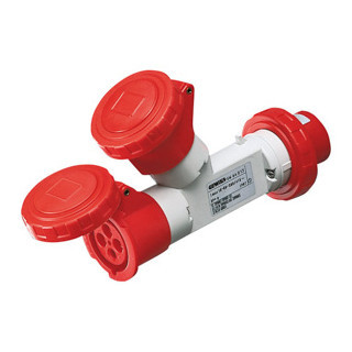 Gewiss IEC 309 MA-serie Meervoudige Contactdoosconnector 2 uitvoeren ip67 - stekker 16 A - 2 W