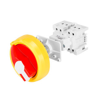 Gewiss 70 RT HP-serie Draaischakelaar / lastscheider 3P 16a - inbouw voor verdeelkast - rode