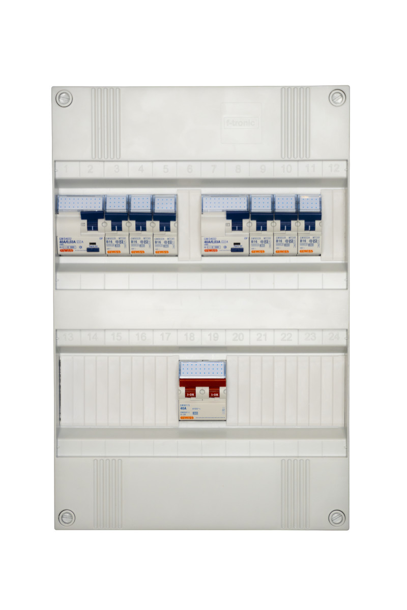 Gewiss NLK Groepenkast 1F,2als,6 groepen