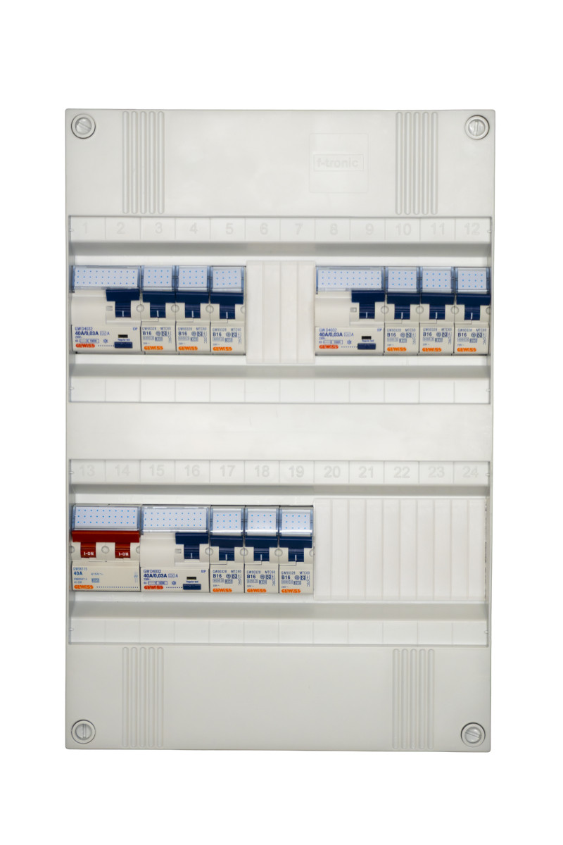 Gewiss NLK Groepenkast 1F,3als,9 groepen