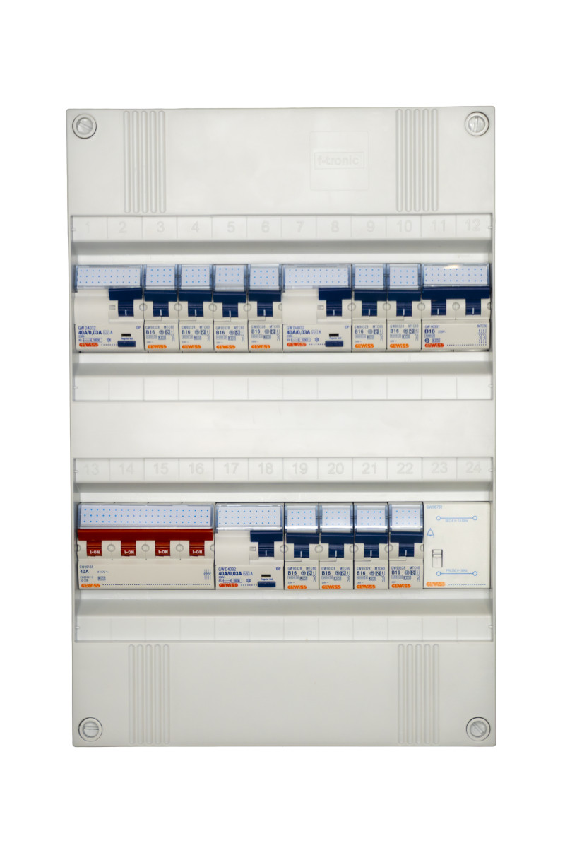 Gewiss NLK Groepenkast 3F,3als,10groepen+trafo+kook