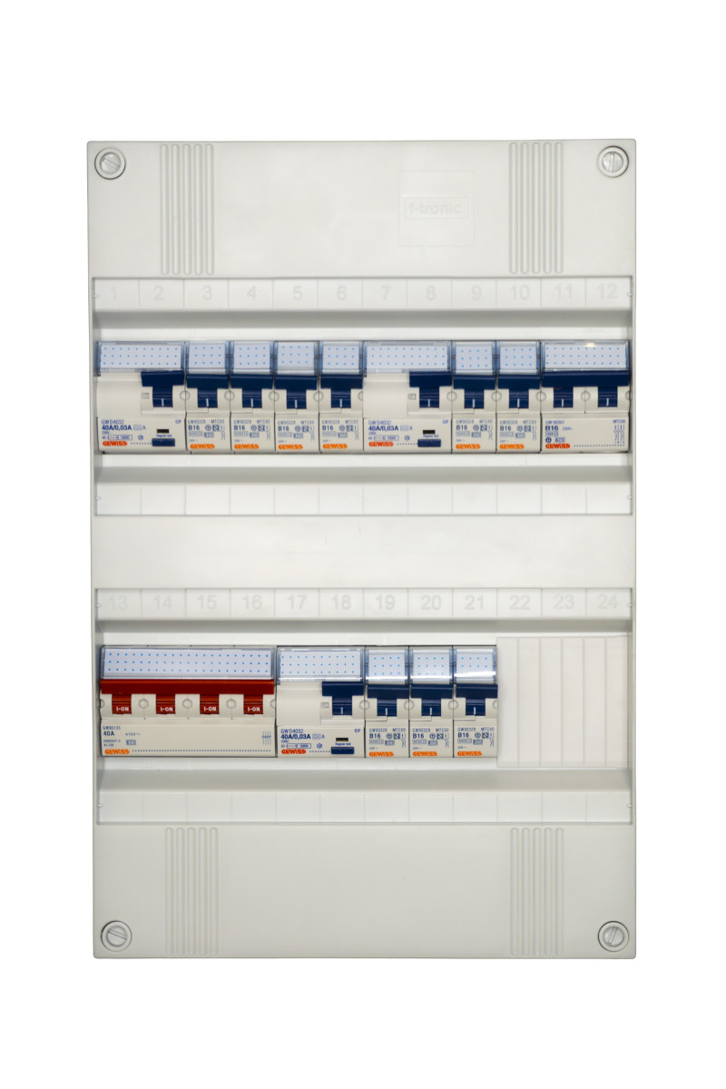 Gewiss NLK Groepenkast 3F,3als,9 groepen+kook